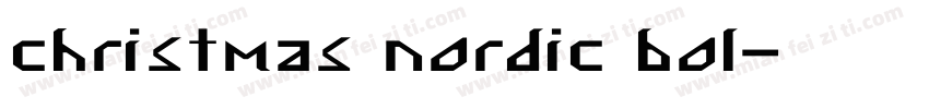 christmas nordic bol字体转换